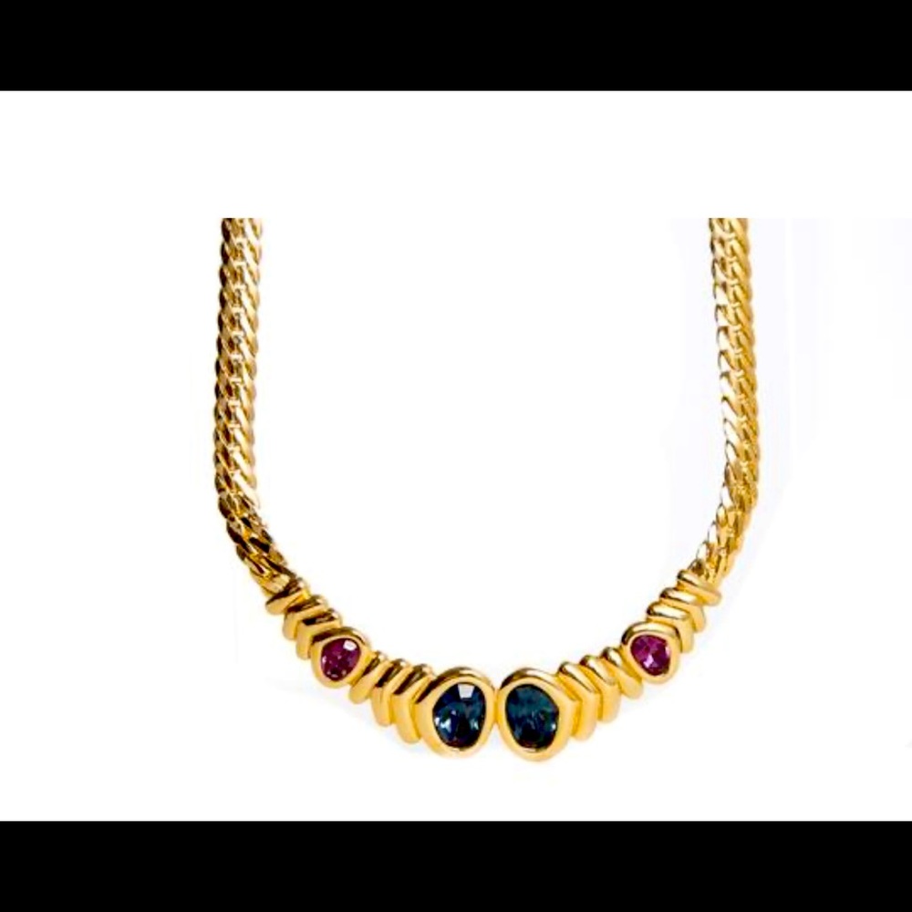 Dior gold necklace